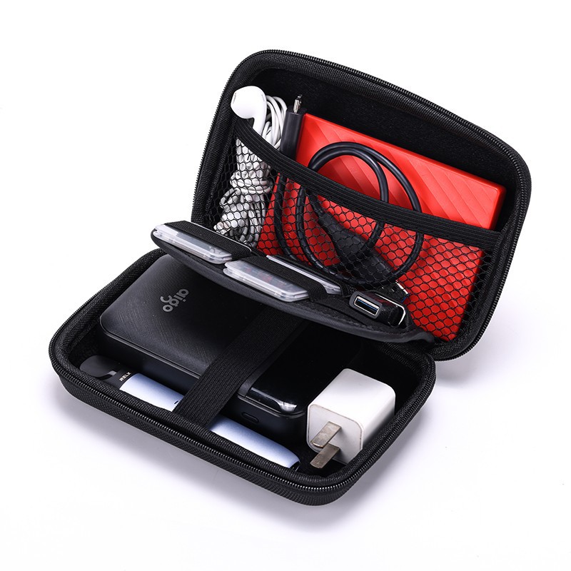 Eva Portable Hard Drive Storage Bag, USB Flash Drive Data Cable Charger Organizer Bag, Bluetooth Earphone Storage Box, Wholesale