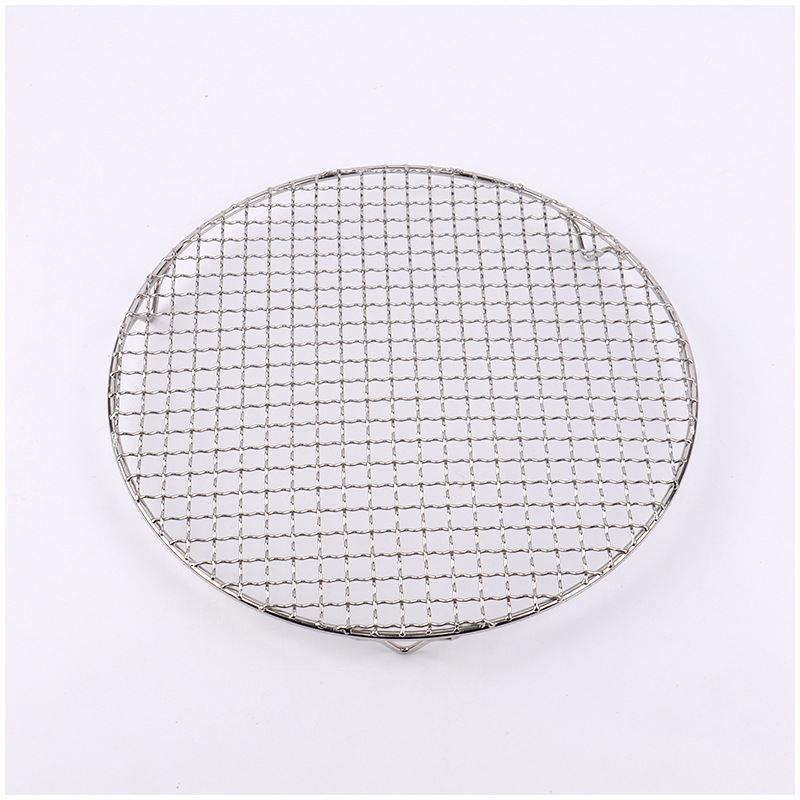 Red de barbacoa de laminación de acero inoxidable estilo coreano ronda barbacoa portátil Red de secado para Red de laminación comercial rejilla de barbacoa de cobre
