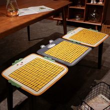 夏季凉席麻将汽车坐垫冰凉透气可爱垫学生宿舍椅办公室久坐凳子垫