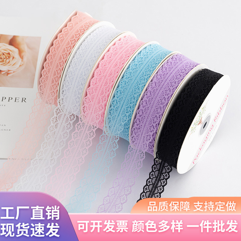 Envases de flores de color sólido de 3cm Cinta de encaje Floristería al por mayor Floristería Envases de flores Material de cinta de embalaje de ramo de bricolaje