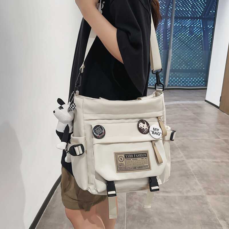 Japanese retro waterproof capacious one-shoulder bag lightweight for…