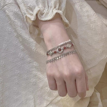 异域苗疆少女手链民族风复古仿藏银手镯小众设计高级感叠戴手串