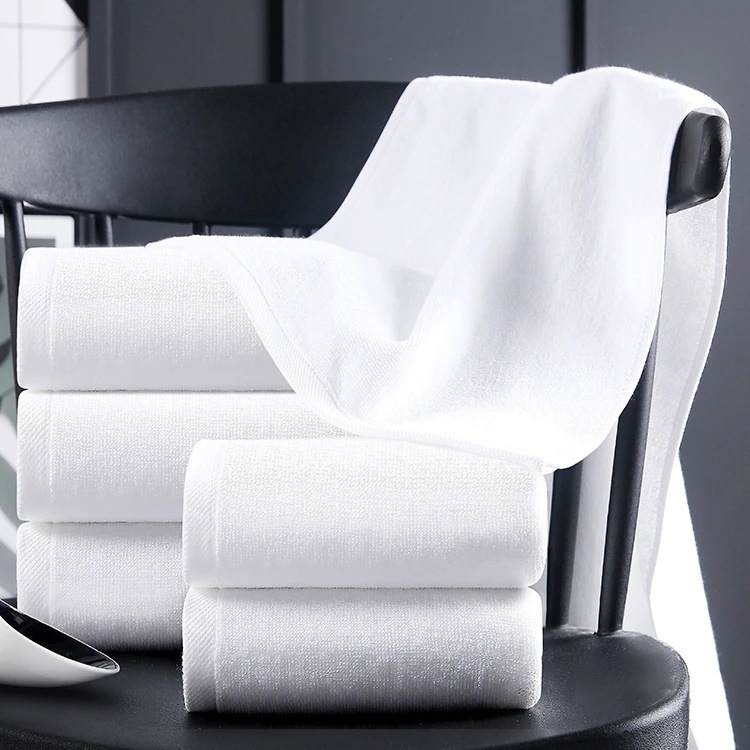 Towel Hotel Adult High-End Hotel Home Face Wash Pure White Bath Pure Color Hand Wipe B&B Barber Shop Beauty Towel