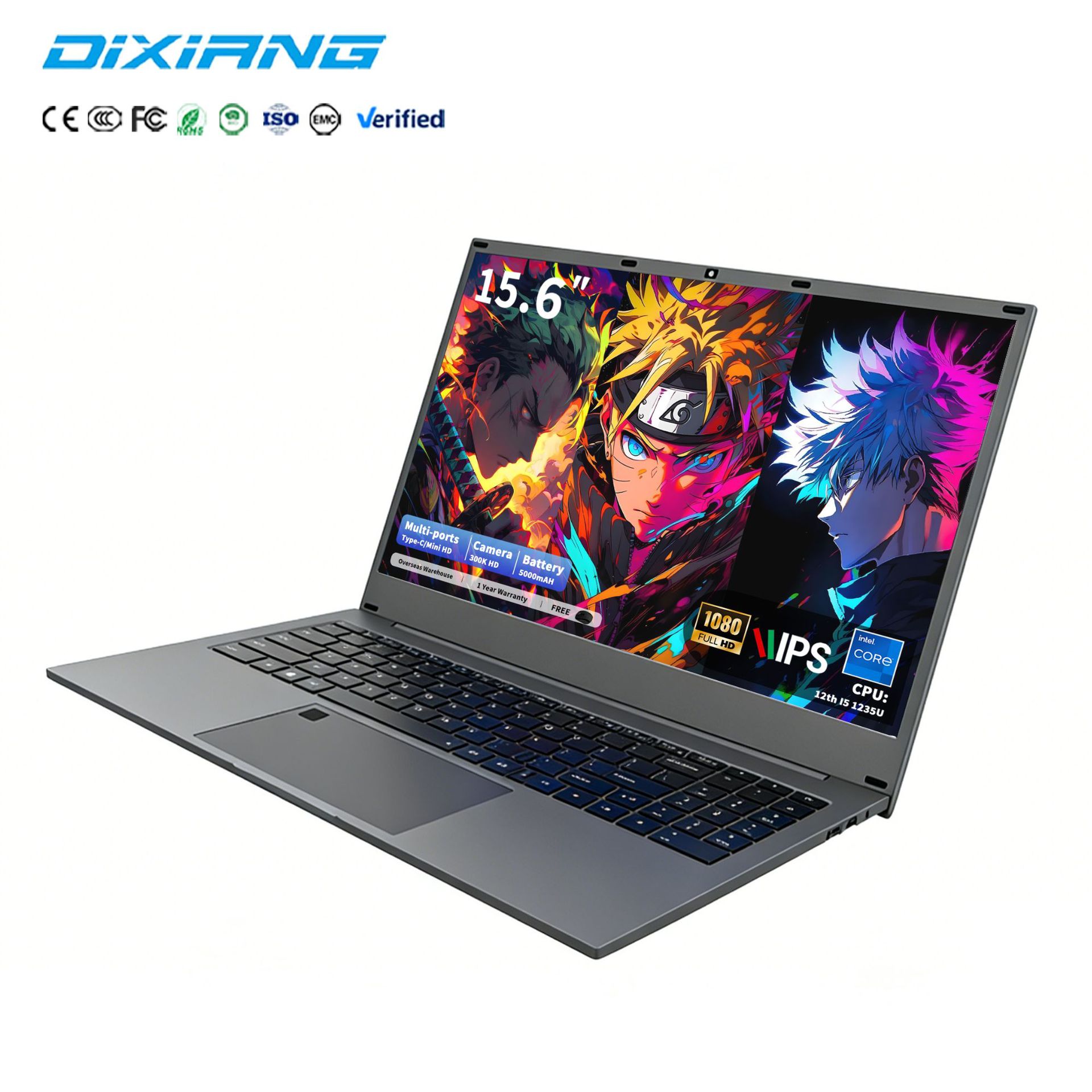 New Product Core 12Th Generation I5 1235U Business Office Student Gaming Portable Laptop Cross-Border Exclusive Supply