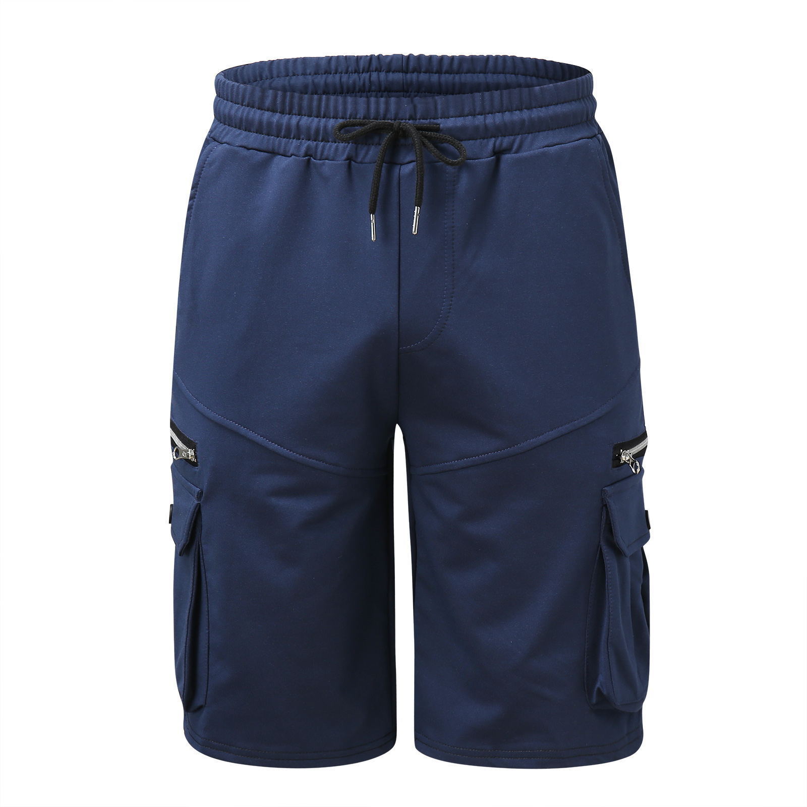 Herr sommar arbetsshorts i bomull, lös passform casual_voghion.com