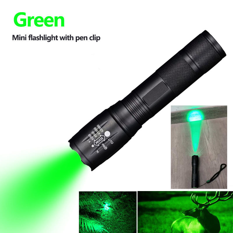 Luz blanca luz violeta doble fuente de luz antorcha larga duración zoom LED recargable portátil 395 luz ultravioleta verificación de billetes