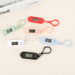 簡単な学生試験の小さい掛け時計のリュックサックはキーホルダーの贈り物のデジタル電子時計の時間の電子時計を掛けます。