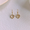 Retro small design sophisticated earrings, French retro style, trend of season, light luxury style