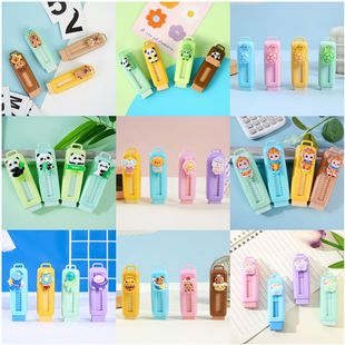 New Kapibara Push-Pull Eraser Cute Cartoon Turtle Panda Student Drawing Exam Eraser