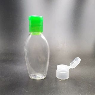 可定制翻盖50mlpet塑料瓶免洗洗手液凝胶异形扁瓶乳液密封分装瓶