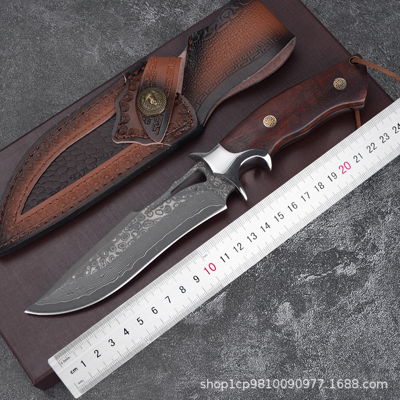 破将VG10钢芯锻打手工刀大马一体钢直刀高硬度锋利野营刀收藏刀