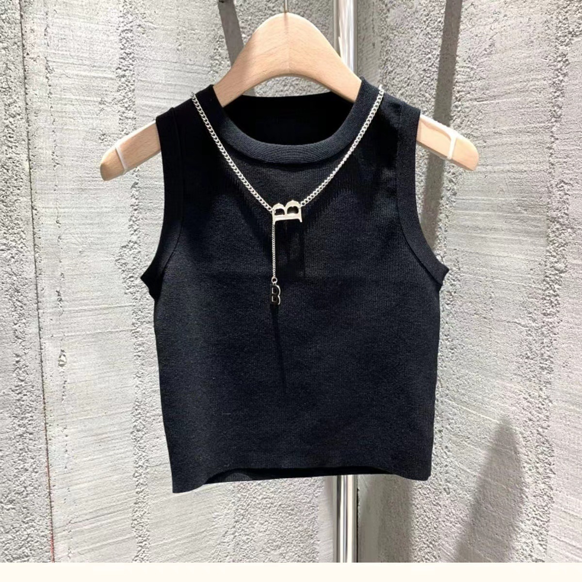 Los niños de verano nuevo estilo coreano simple chaleco Yuantong sin mangas stretch slim fit ropa interior de moda chaleco del todo-fósforo