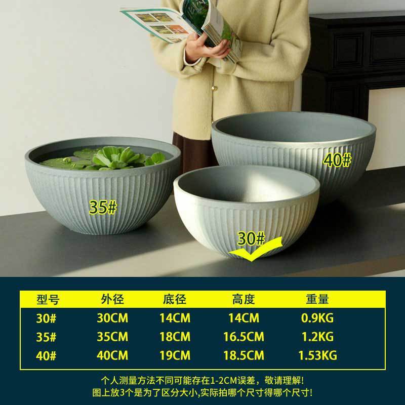 睡蓮鉢、ボウル、蓮専用鉢、蓮と銅貨草の水耕栽培容器、無孔植木鉢、蓮水槽、プラスチック|undefined