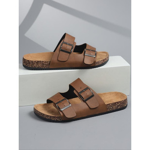 N 24953 PU Leather Platform Birken Mules PU ���ײ��ϰ���Ь