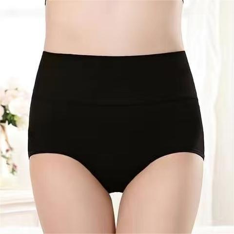 女性の下着外国貿易抗菌シームレス若い女性のバットリフト腹制御通気性大きいサイズハイウエストブリーフ純粋な綿の下着女性のための