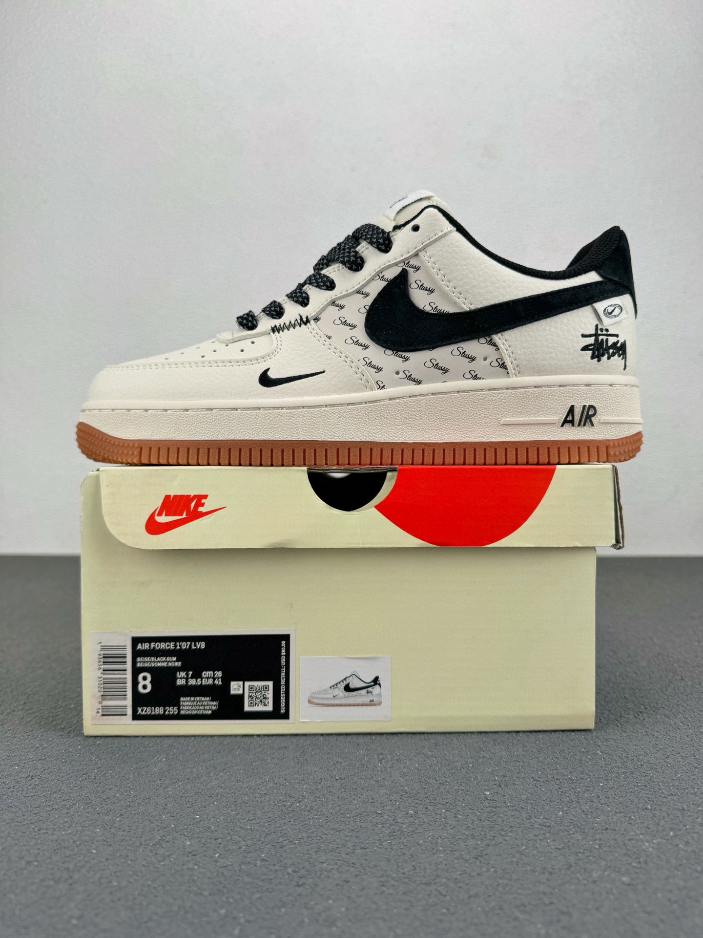 Zapatos Putian versión original de la fuerza aérea No. 1 en el extranjero marca conjunta de la cabeza de cuero en lugar de cojín de aire zapatillas deportivas para hombres y mujeres