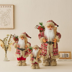 新しいスタイルのサンタクロースの置物立っている老人の人形の置物クリスマスの飾りクリスマスの人形のぬいぐるみの置物