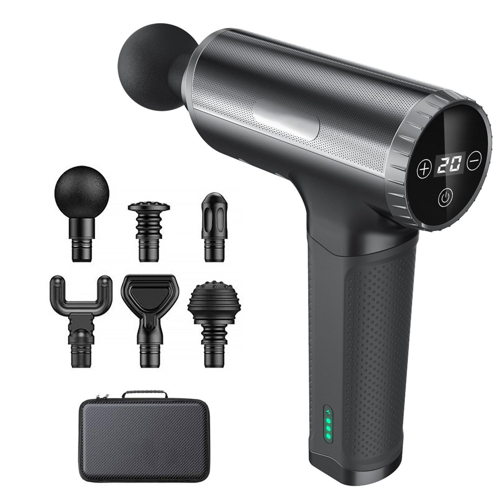 筋膜枪家用充电锂电池智能触控健身运动深层肌肉震动静音按摩枪