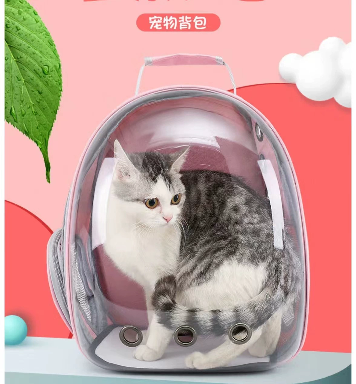 Прозрачный рюкзак для домашних животных (нейтральный для кошек и собак)