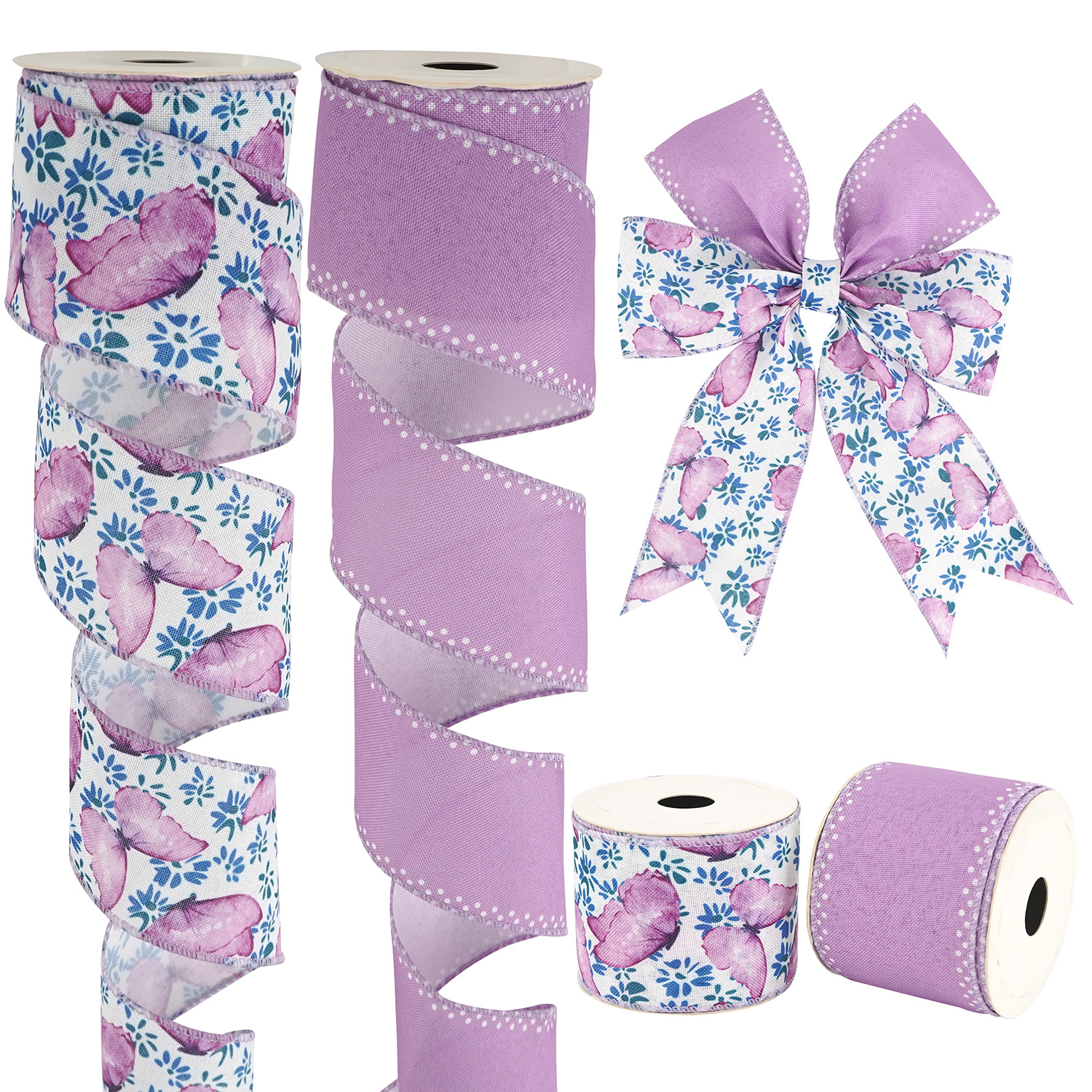 Cintas de borde de alambre personalizadas de verano arco temático Cintas de caucho imitación de cáñamo cintas de decoración de embalaje de regalos cintas de color