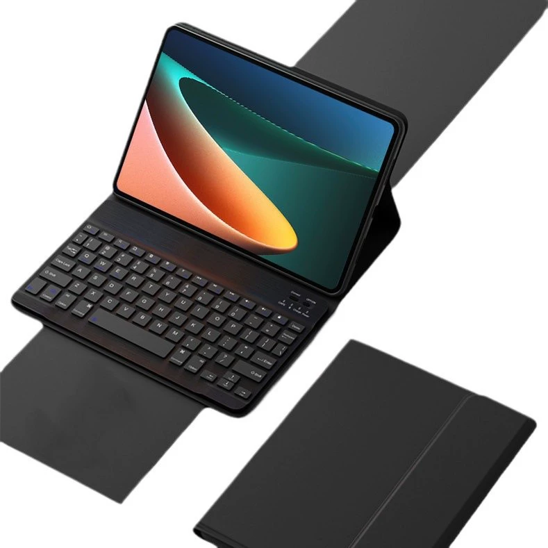 Клавиатурный чехол (Lenovo) Tab M11 TB-330FU/331FC — Bluetooth клавиатура с подсветкой и сенсором, кожаный чехол