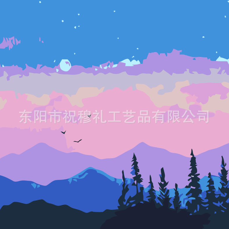 DIY digital pintura al óleo tulipán hecho a mano paisaje color pintura estudiante niños educativos color pintura relleno pintura al por mayor