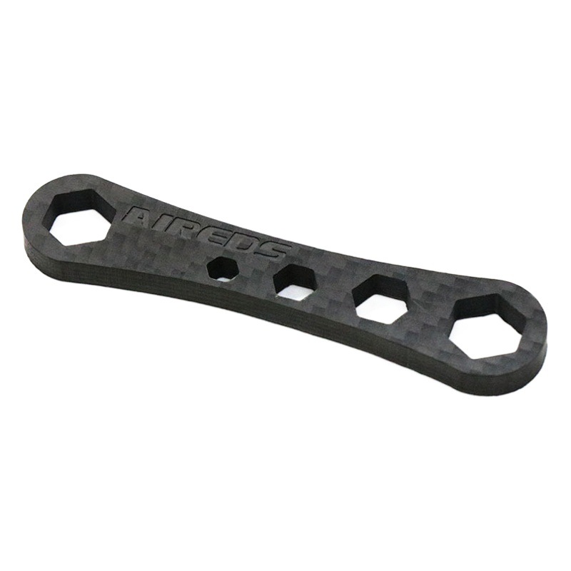 Rueda de pesca herramienta de desmontaje rueda de tambor rueda de gota de agua llave de fibra de carbono llave sin pérdidas desmontaje