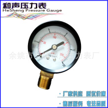 厂家供应普通压力表气压表Y40Y50Y63径向压力表精密真空负压表