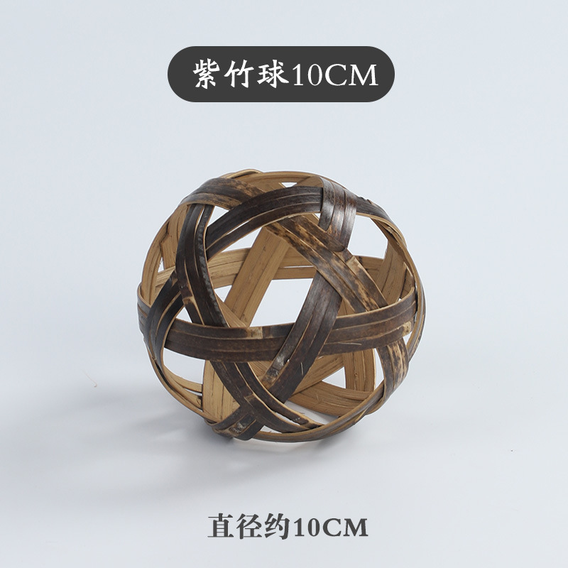 竹編み竹ボール、手作り竹球、天然竹工芸品、竹工芸品、竹製小竹球、写真撮影用装飾品|undefined