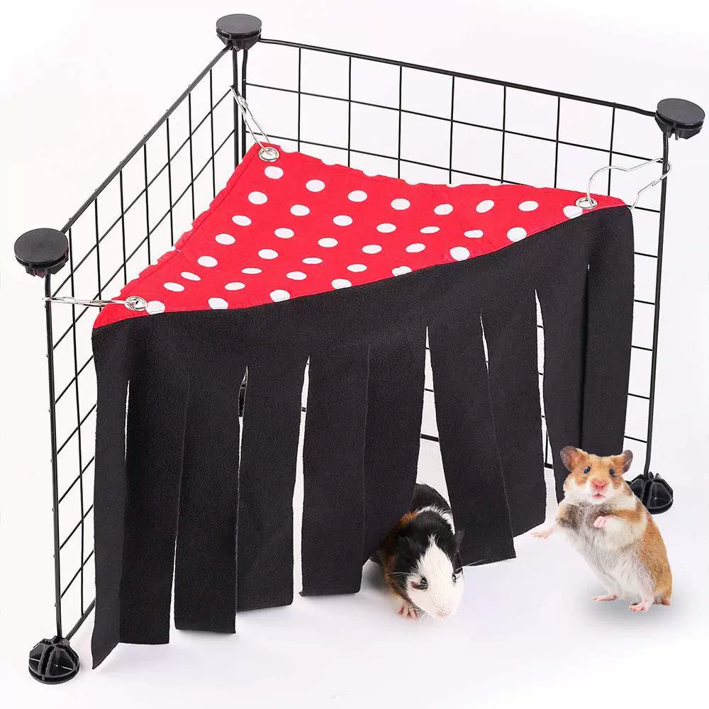 Гамак для хомяка, морская свинка, кролик, кисточка, угловой домик, укрытие, палатка, гамак с кисточками, укрытие, домик, клетка для домашних животных, украшение