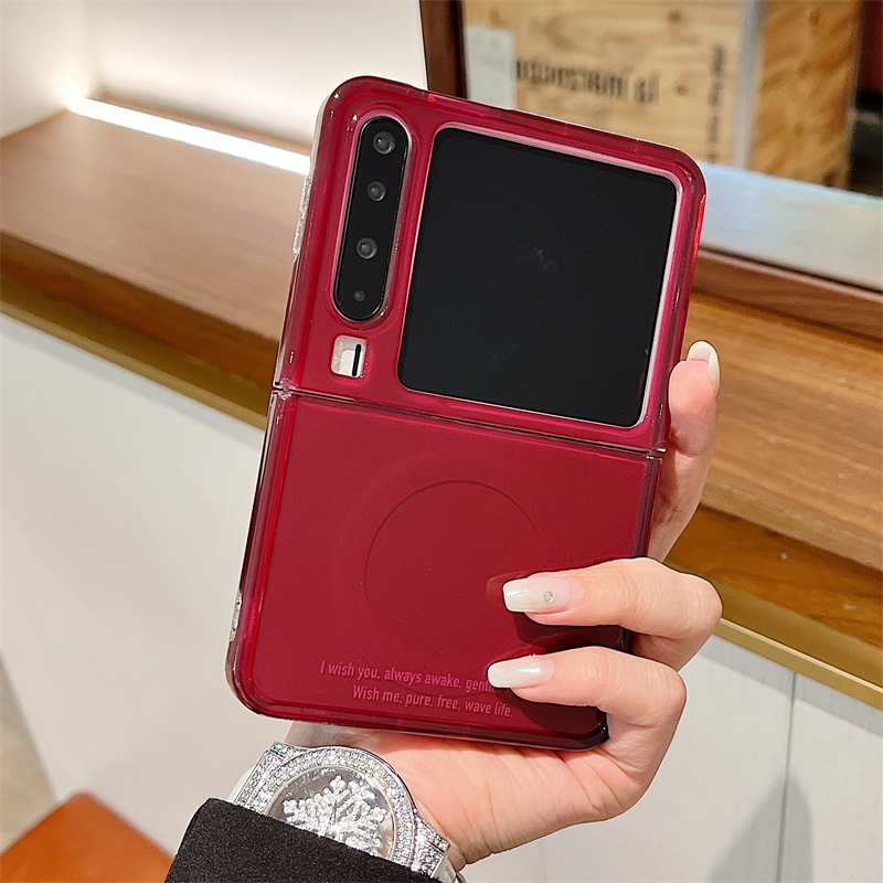 适用华为pura x手机壳磁吸pocket2折叠屏腊肠狗支架手链女保护套|undefined
