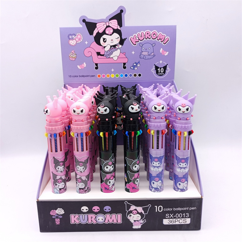 El comercio exterior explotó la ciudad de animales locos 2 bolígrafo de bolas de diez colores de alto valor de color zootopia bolígrafo multicolor