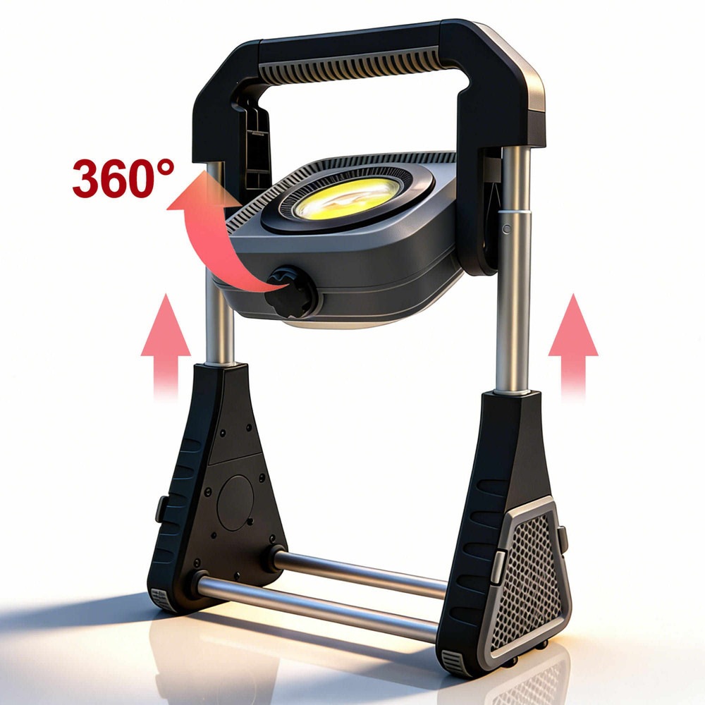 New cross-border stretchable handheld multi-purpose floodlight, outdoor waterproof LED multifunctional camping and maintenance work light