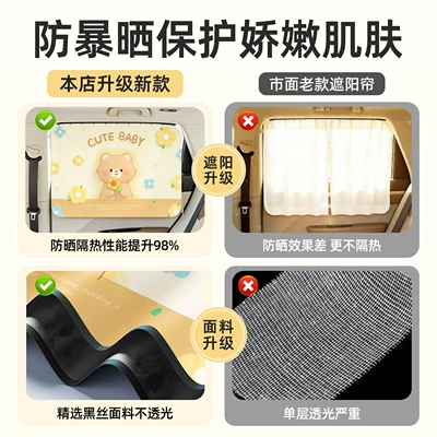 Protection Heat Insulation Blackout Curtain | Car curtains