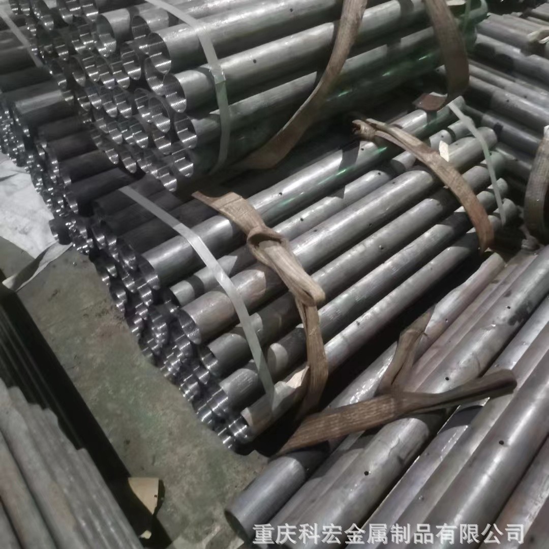 重庆钢花管注浆钢管锥尖中管底管超前小导管钻孔车丝预应力锚杆厂