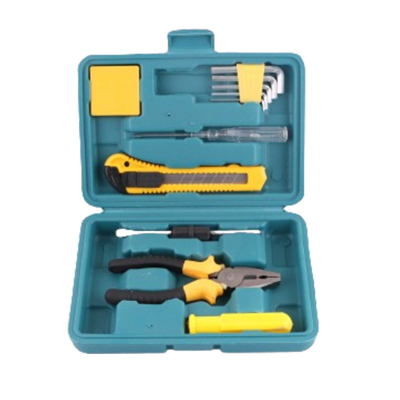 Fabricante al por mayor caja de herramientas domésticas eléctricas carpintería caja de herramientas portátil un conjunto completo de regalos multifuncionales