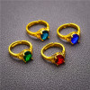 Fashion new ring, red 铜 Bronze gold plating jewelry Vietnamese sand gold jewelry to send girlfriend a generation