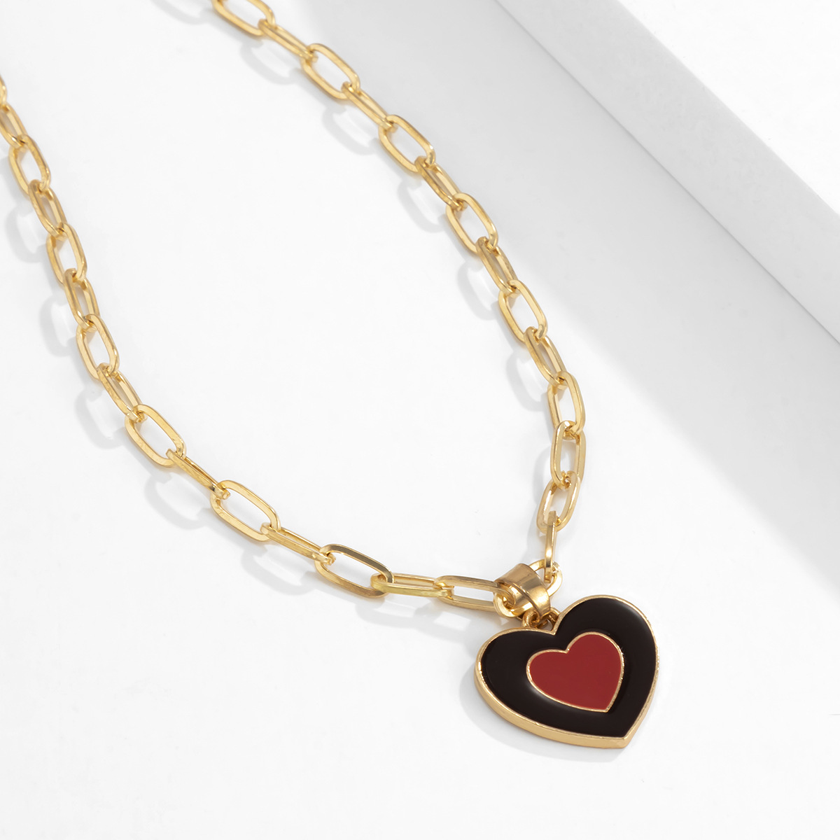 retro heart multielement necklace wholesale Nihaojewelrypicture4