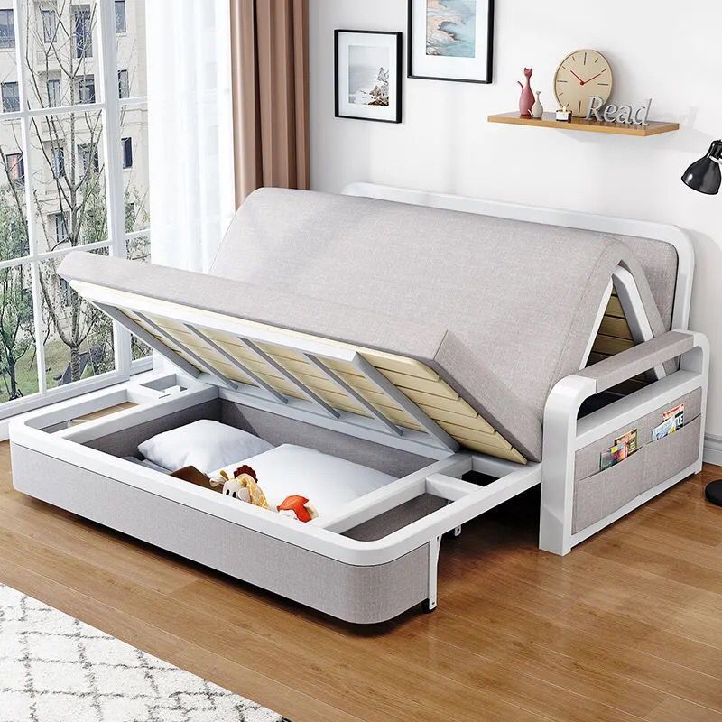 Simple Sofa Bed, Dual-Purpose Folding Sofa Bed, Multifunctional Retractable Bed for Living Room, Trendy Detachable and Washable Sofa Bed for Bedroom