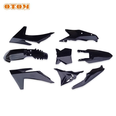 fuel tank guard rear side – Motorcycle Fender - full-set-of-black