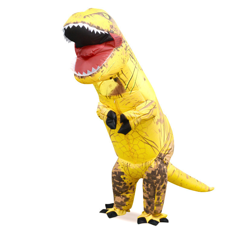 Disfraces inflables de Halloween trajes transfronterizos para niños trajes inflables de Tiranosaurus trajes de dinosaurios para adultos