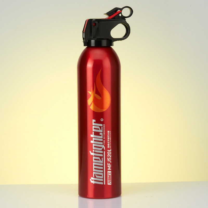 Mini Portable Flame Warrior Car-Mounted Dry Powder Fire Extinguisher, Five Colors, 600g Large Flame, for Car and Home Use