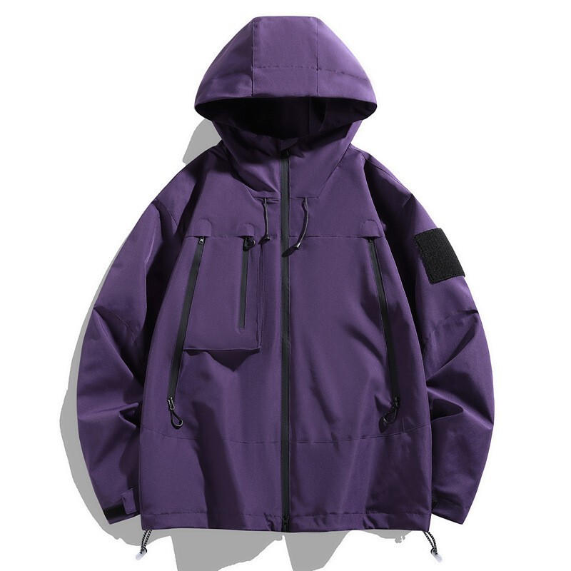 Internet Celebrant Charge Clothes Trendy Work Jacket Autumn Outdoor Windproof Waterproof New Men's and Women's Couple Hooded Jacket