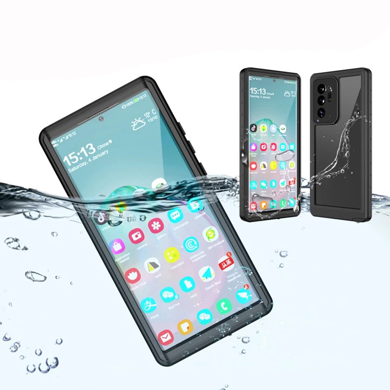 Suitable for Apple 13Pro Outdoor Dust-proof Waterproof Three-proof Mobile Phone Case Samsung S22 Diving Swimming Drop-proof Protective Case