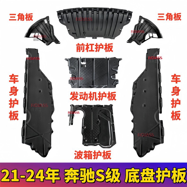 Suitable for Mercedes-Benz S-Class W223 Engine Chassis Underbody Guard Plate S450 Gearbox Underbody Protection Plate S400 Mudguard