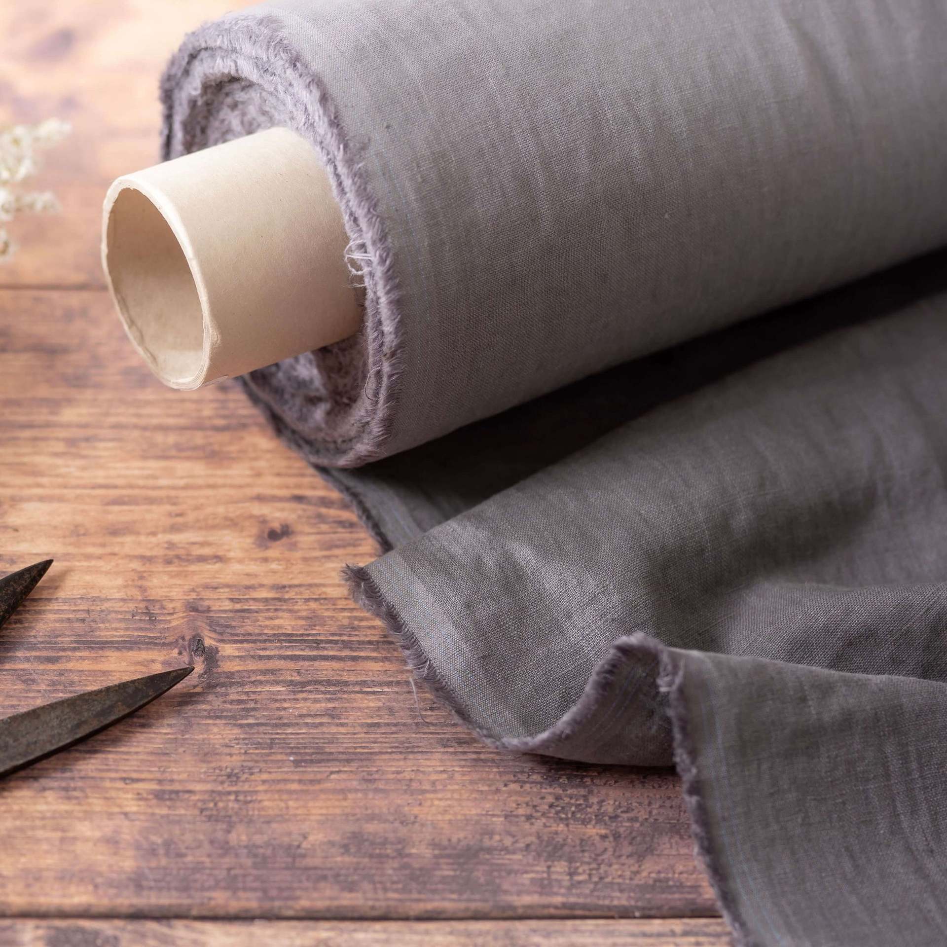 린넨 미디엄 그레이 - 290 폭
