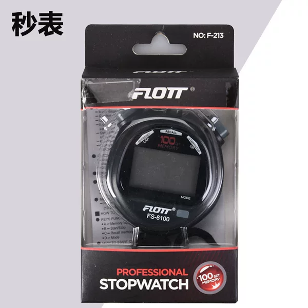 Electronic stopwatch timer student sports fitness training competition special referee stopwatch FS8100