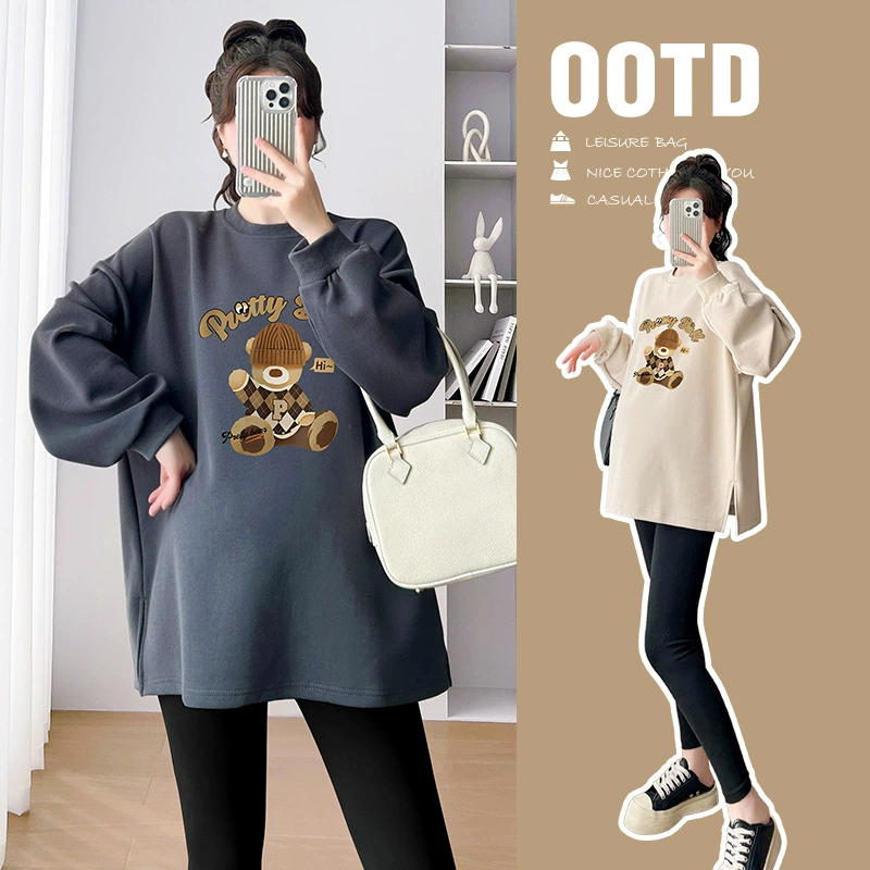 Одежда для беременных Весенняя и осенняя куртка свободная повседневная иностранная жизненная