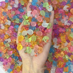 発光アヒルミニ超小型カラー蛍光アヒル手作り diy ジュエリー装飾品子供の発光おもちゃ