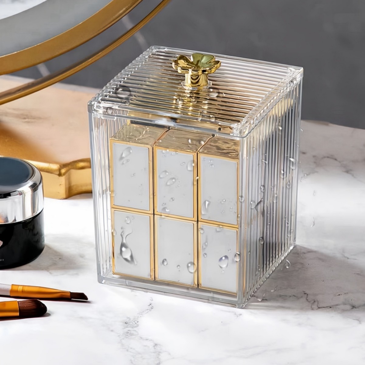 Single compartment storage box with lid - transparent - single pack (boxed)